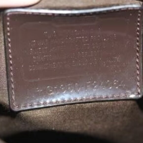 Coach Signature Stripe Satchel Carryall Convertible Shoulder Bag HandBag F 24364 - Picture 8 of 8